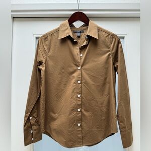 Banana Republic The Classic Shirt Long Sleeve Cotton Twill Size XS